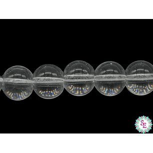 CRISTAL VIDRIO REDONDO LISO TRANSPARENTE # 8MM