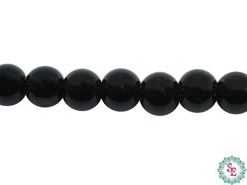 CRISTAL VIDRIO NEGRO # 8MM