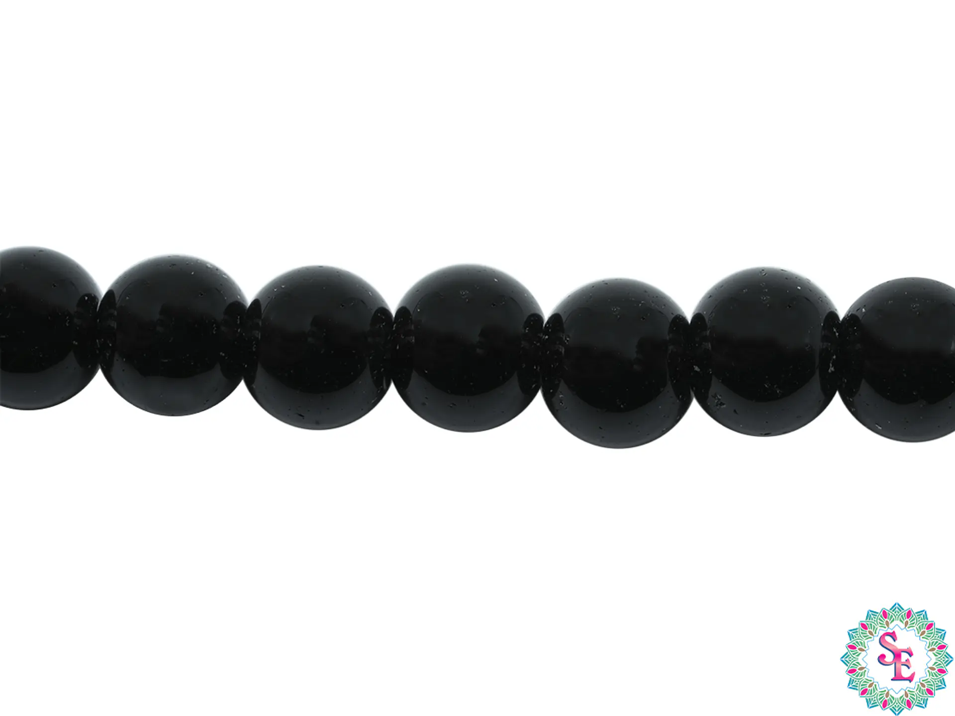 CRISTAL VIDRIO NEGRO # 8MM 1