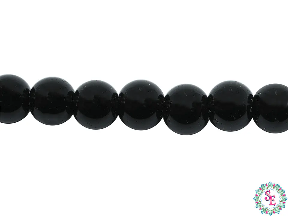 CRISTAL VIDRIO NEGRO # 8MM 1