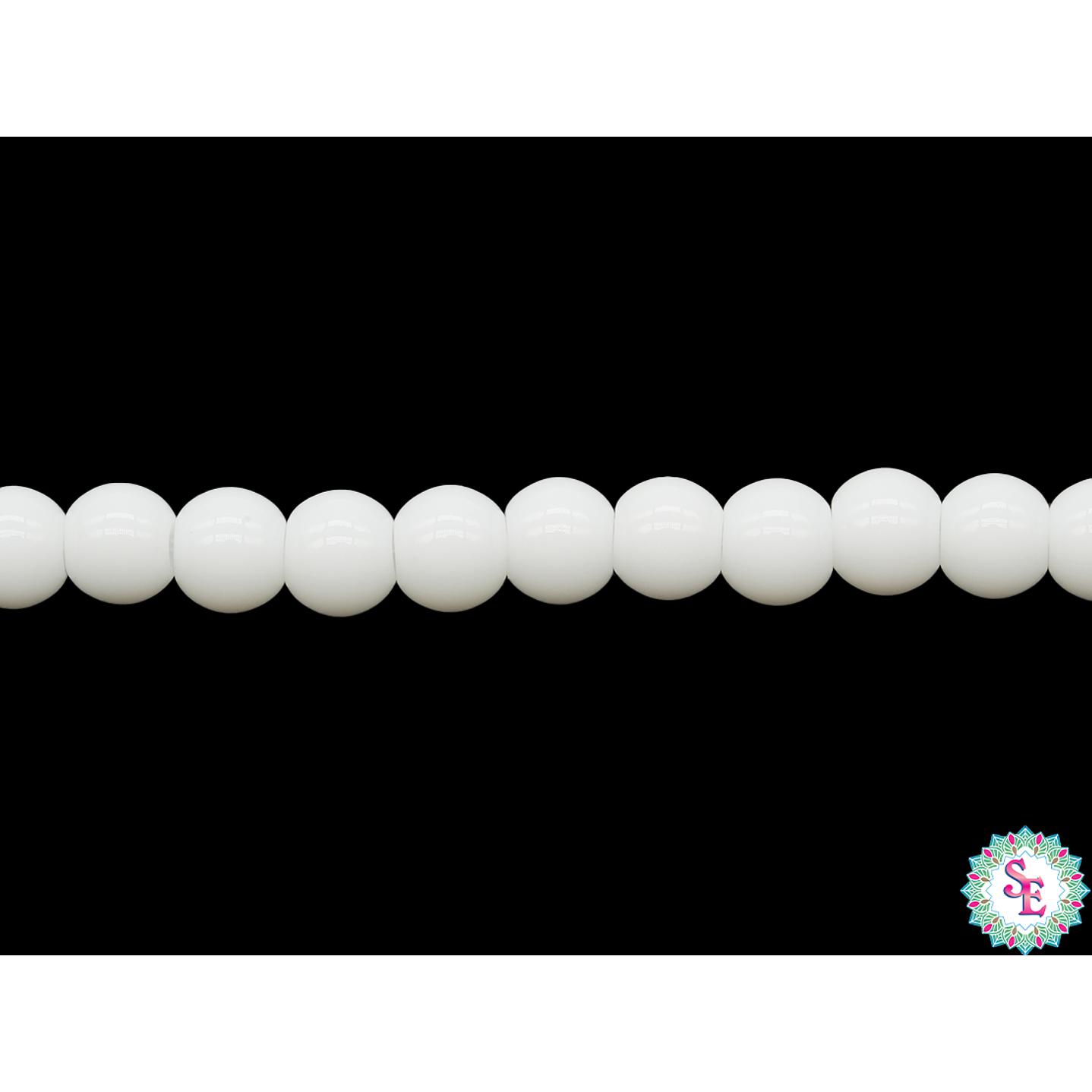 CRISTAL VIDRIO REDONDO LISO BLANCO # 4MM 1