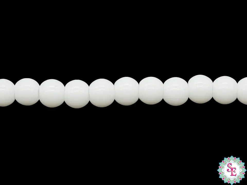 CRISTAL VIDRIO REDONDO LISO BLANCO # 4MM 1