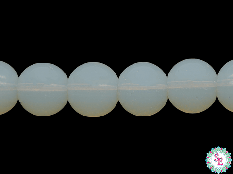 CRISTAL VIDRIO REDONDO LISO OPALO # 8MM