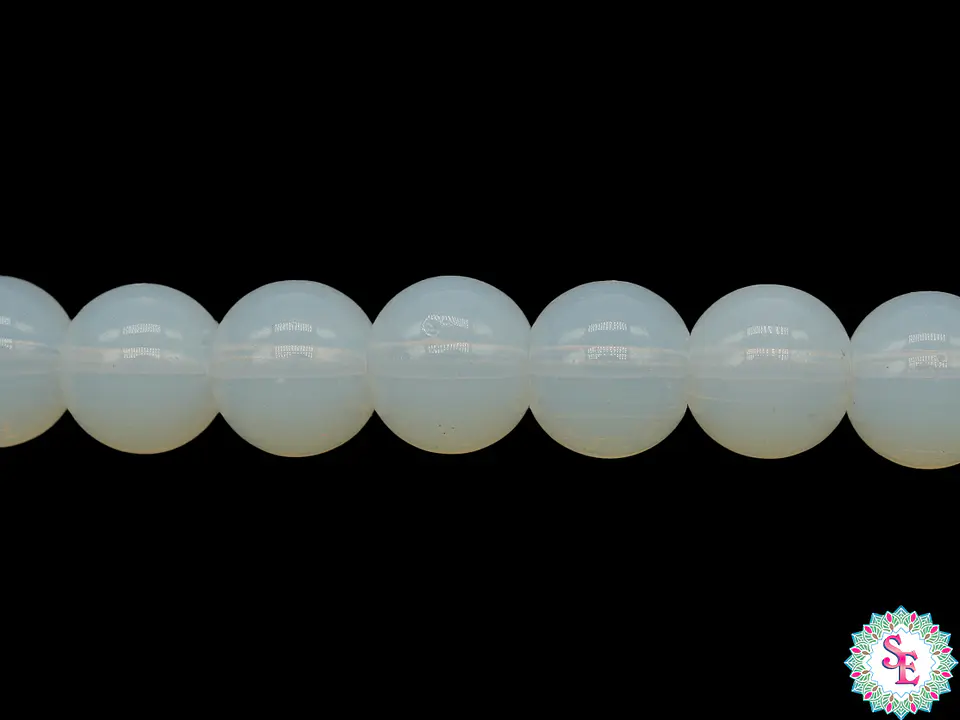 CRISTAL VIDRIO REDONDO LISO OPALO # 6MM 1