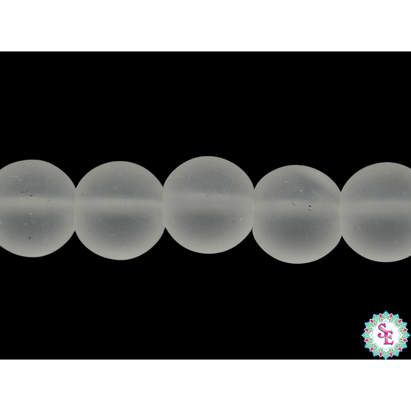 CRISTAL VIDRIO REDONDO LISO HIELO TRANSPARENTE # 8MM 1