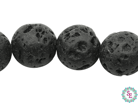 PIEDRA VOLCANICA NEGRA # 10MM 