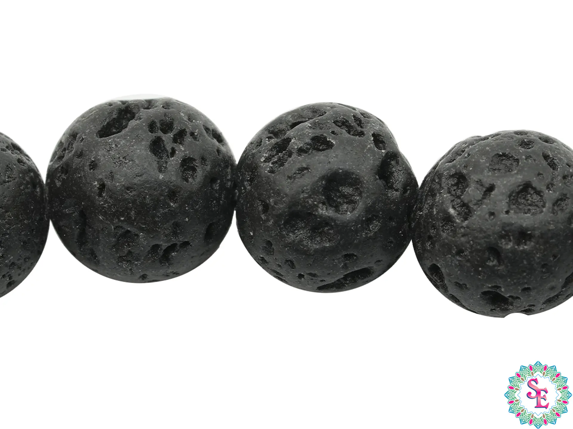 PIEDRA VOLCANICA NEGRA # 10MM  1