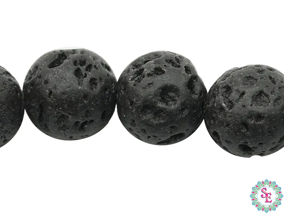 PIEDRA VOLCANICA NEGRA # 10MM  1