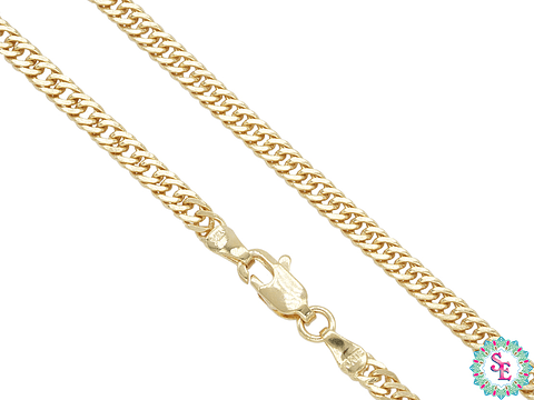 ORO LAMINADO 18K CADENA BARBADA 3.5MM 50CM