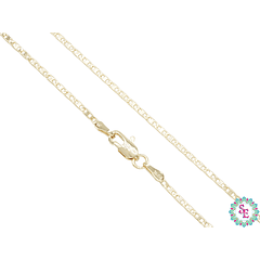 18K GOLD LAMINATED LADDER CHAIN 1.5M BY 45CM