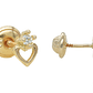 ORO 18K TOPO CORAZON CIRCON  6.5*4MM  TP-8 - thumbnail 2