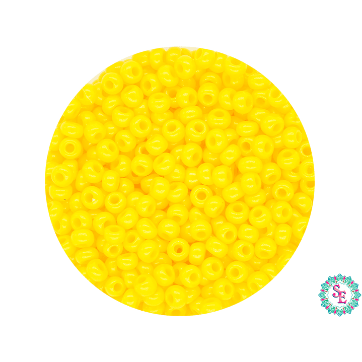 CHAQUIRA CHECA 10/0 (2MM) AMARILLO PAQUETE X 20 GRAMOS (2020 UND APROX) 1