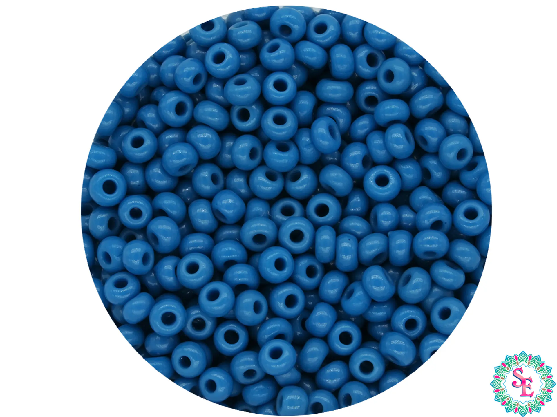 CHAQUIRA CHECA 10/0 (2MM) AZUL PETROLEO PAQUETE X 20 GRAMOS (2020 UND APROX) 1