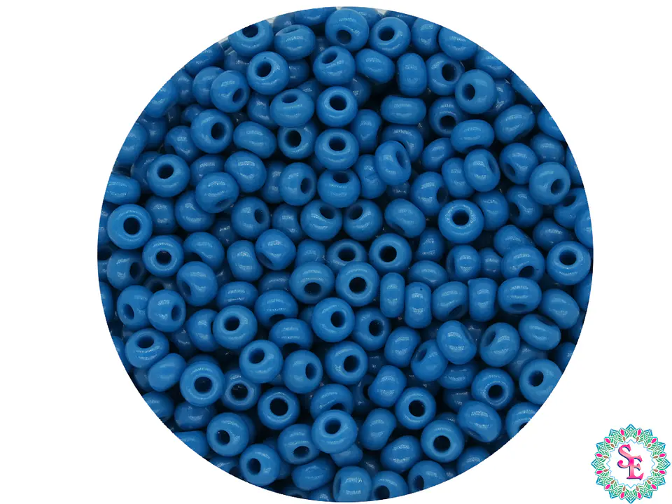 CHAQUIRA CHECA 10/0 (2MM) AZUL PETROLEO PAQUETE X 20 GRAMOS (2020 UND APROX) 1