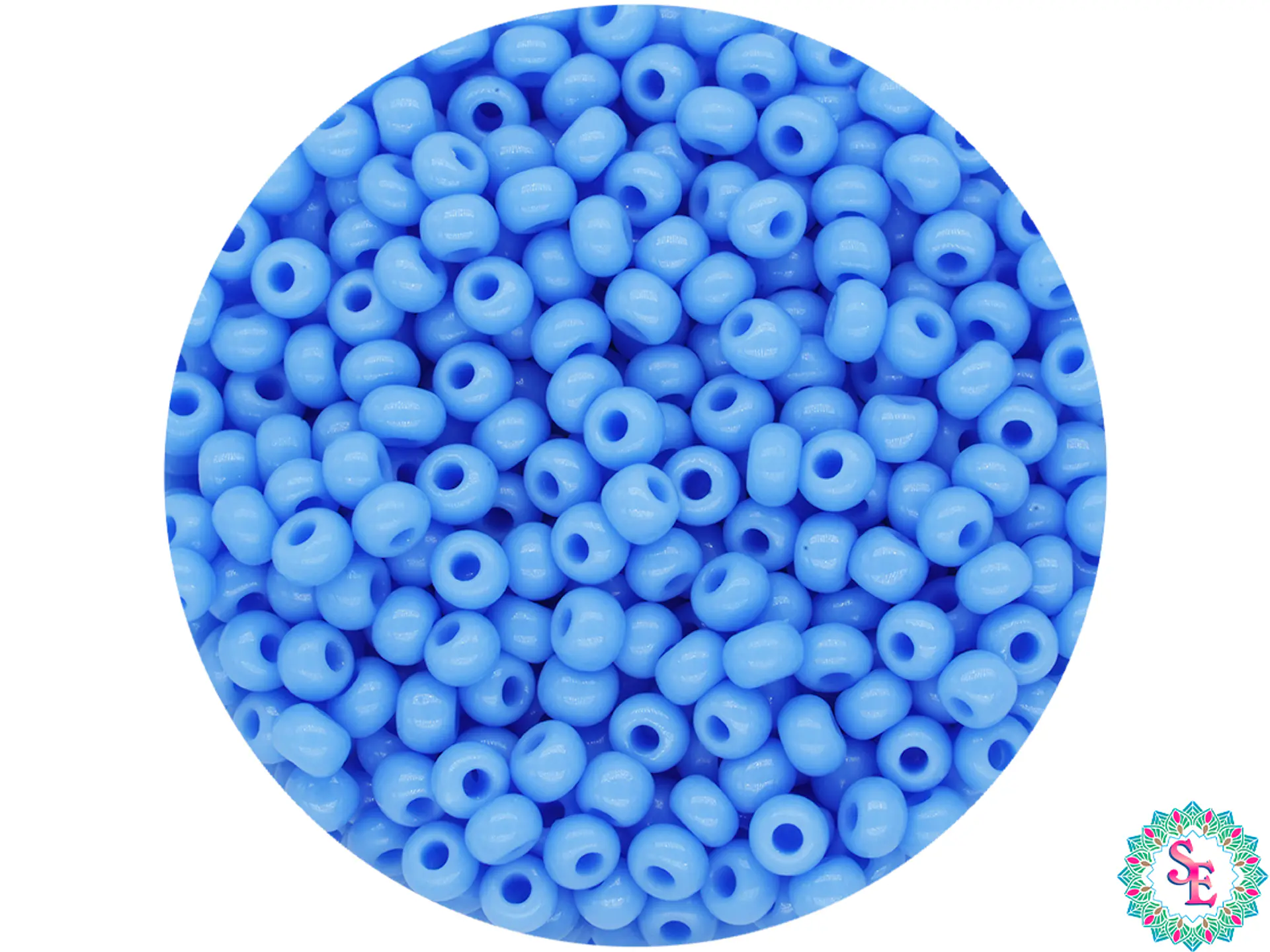 CHAQUIRA CHECA 10/0 (2MM) AZUL HORTENCIA PAQUETE X 20 GRAMOS (2020 UND APROX) 1
