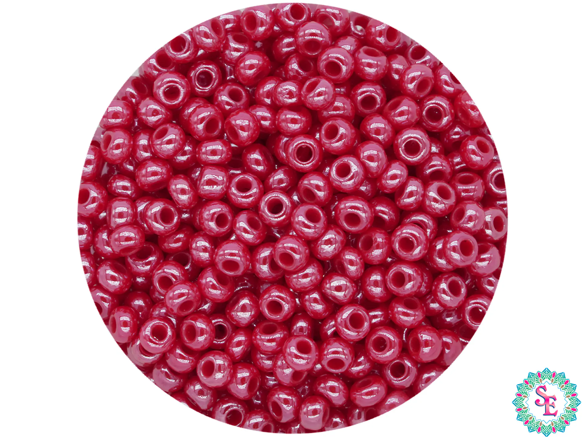 CHAQUIRA CHECA 10/0 (2MM) ROJO PERLADO X 20 GRAMOS (2020 UND APROX) 1