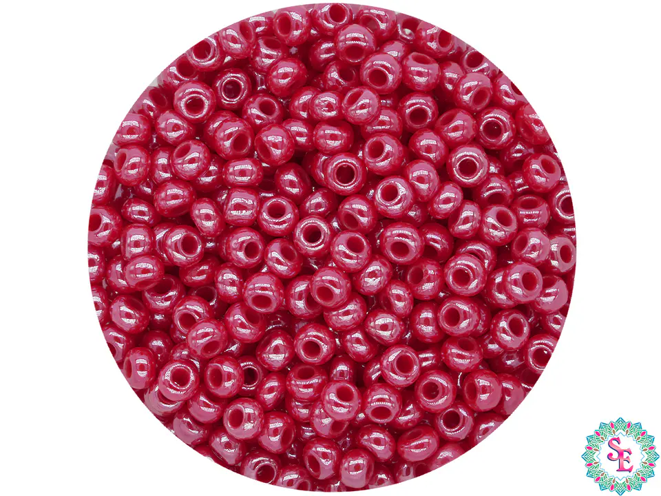 CHAQUIRA CHECA 10/0 (2MM) ROJO PERLADO X 20 GRAMOS (2020 UND APROX) 1