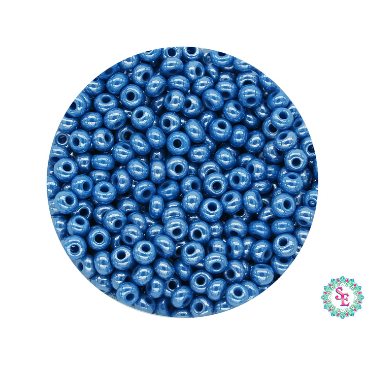 CZECH BEADS 10/0 (2MM) LIGHT BLUE PEARL X 20 GRAMS (2020 UND APPROX) 1