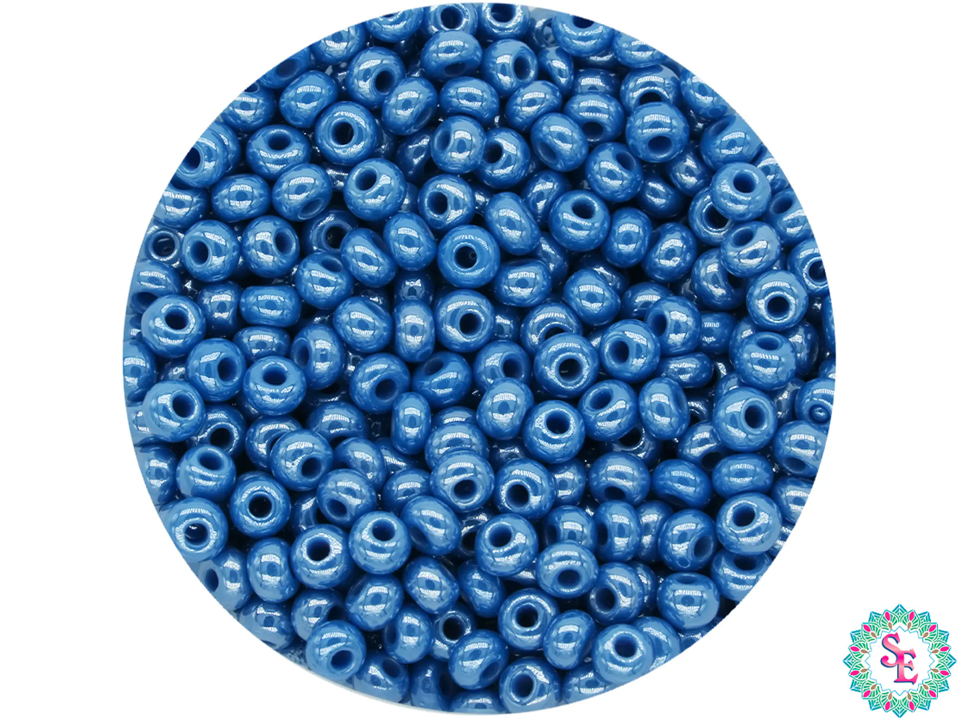 CHAQUIRA CHECA 10/0 (2MM) AZUL CLARO PERLADO X 20 GRAMOS (2020 UND APROX) 1