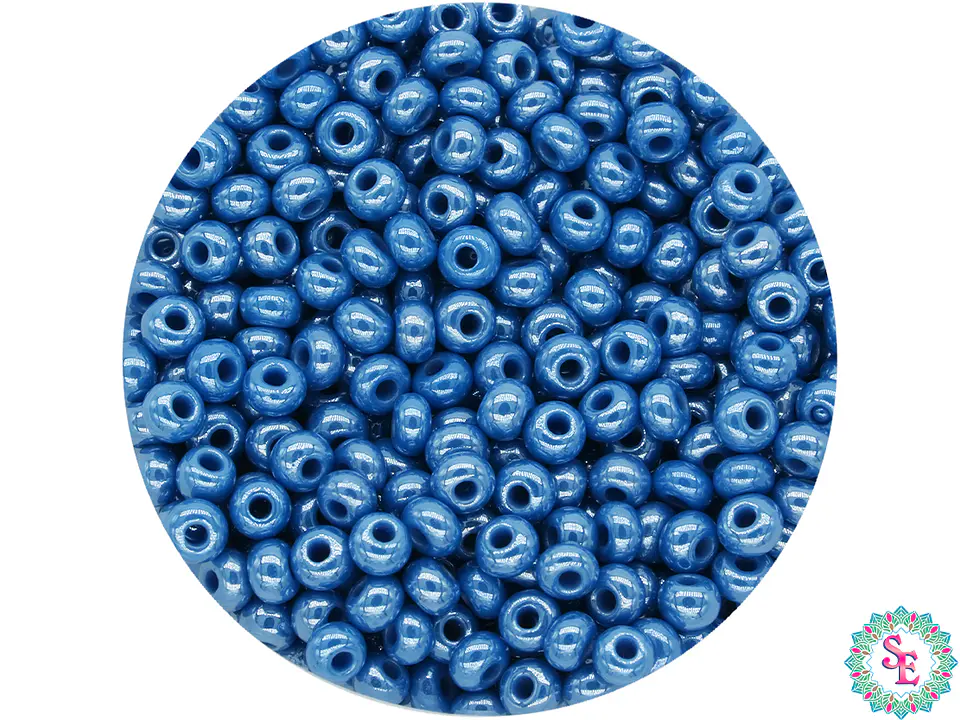 CHAQUIRA CHECA 10/0 (2MM) AZUL CLARO PERLADO X 20 GRAMOS (2020 UND APROX) 1