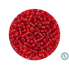 CZECH BEADS 10/0 (2MM) BRILLIANT RED PACKAGE X 20 GRAMS (2020 UND APPROX)