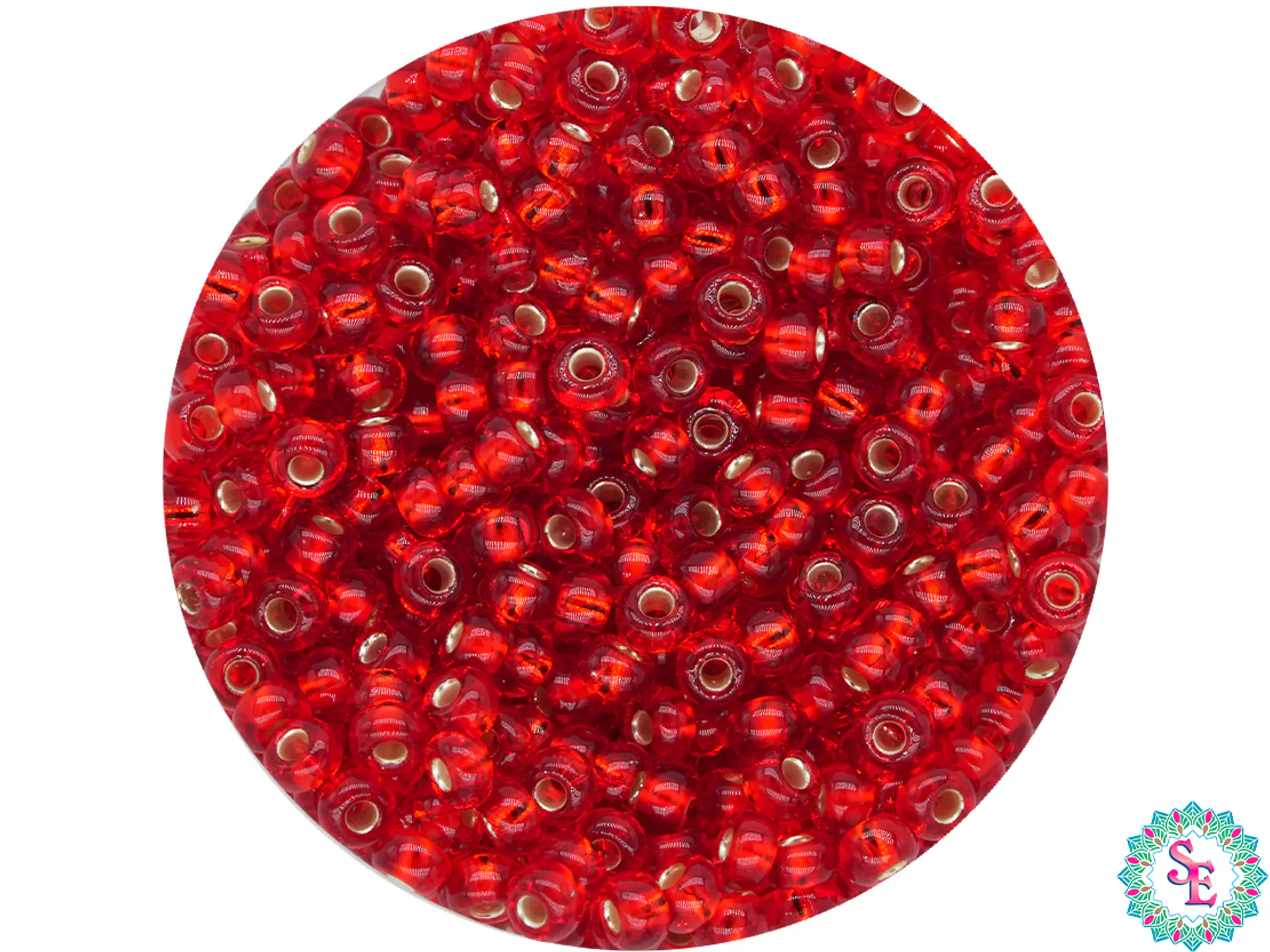 CZECH BEADS 10/0 (2MM) BRILLIANT RED PACKAGE X 20 GRAMS (2020 UND APPROX) 1
