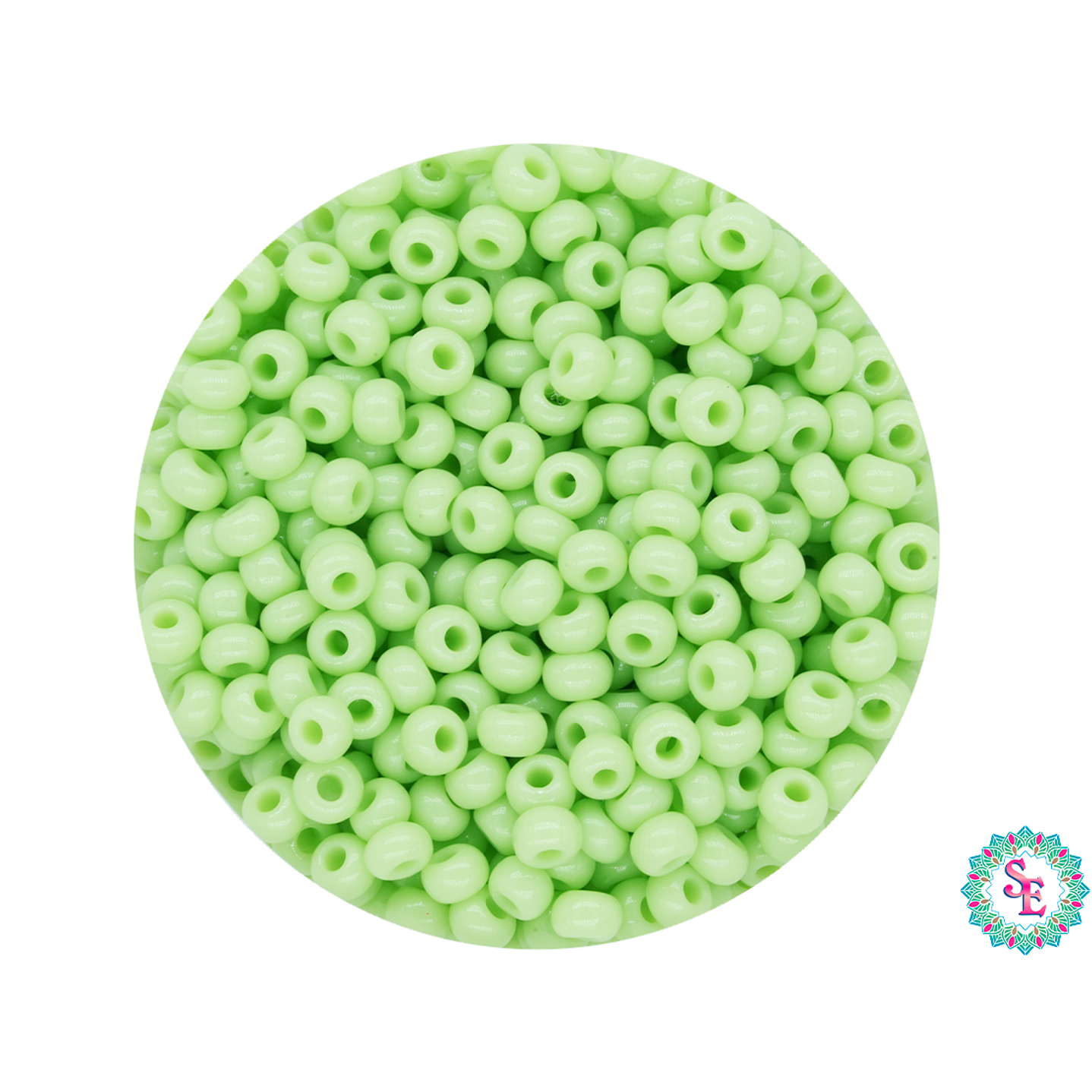 CZECH BEADS 10/0 (2MM) GREEN BICHE PACKAGE X 20 GRAMS (2020 UND APPROX) 1