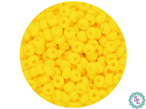 CHAQUIRA CHECA 8/0 (3MM) AMARRILLO X 20 GRAMOS (792 UND APROX)