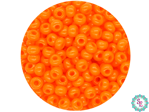 CHAQUIRA CHECA 8/0 (3MM) NARANJA X 20 GRAMOS (792 UND APROX)
