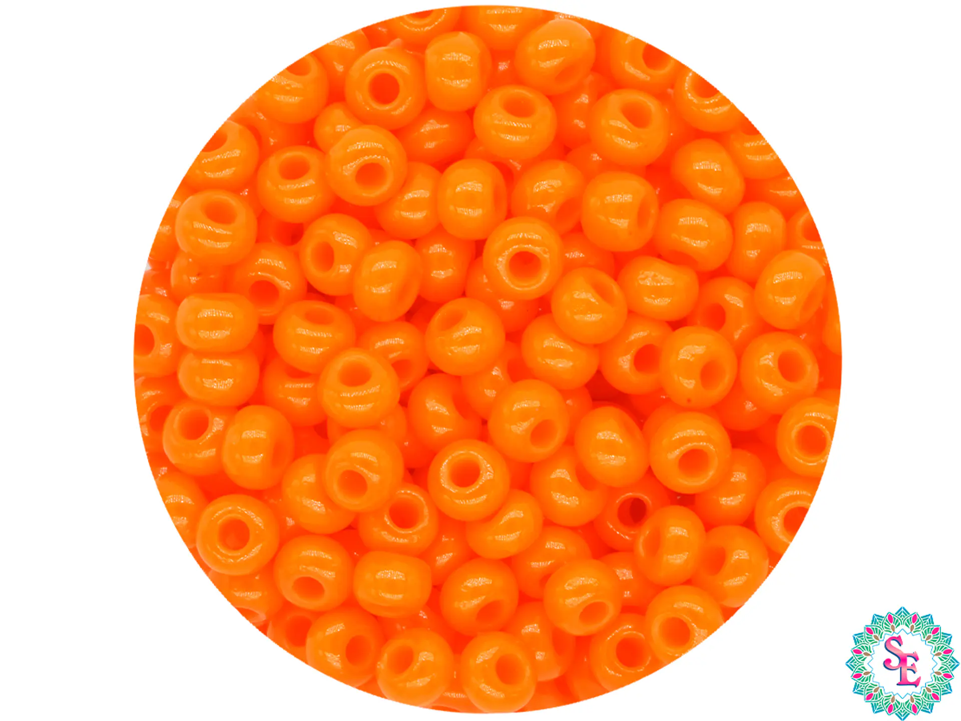 CHAQUIRA CHECA 8/0 (3MM) NARANJA X 20 GRAMOS (792 UND APROX) 1