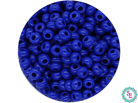 CHAQUIRA CHECA 8/0 (3MM) AZUL REY  X 20 GRAMOS (792 UND APROX)