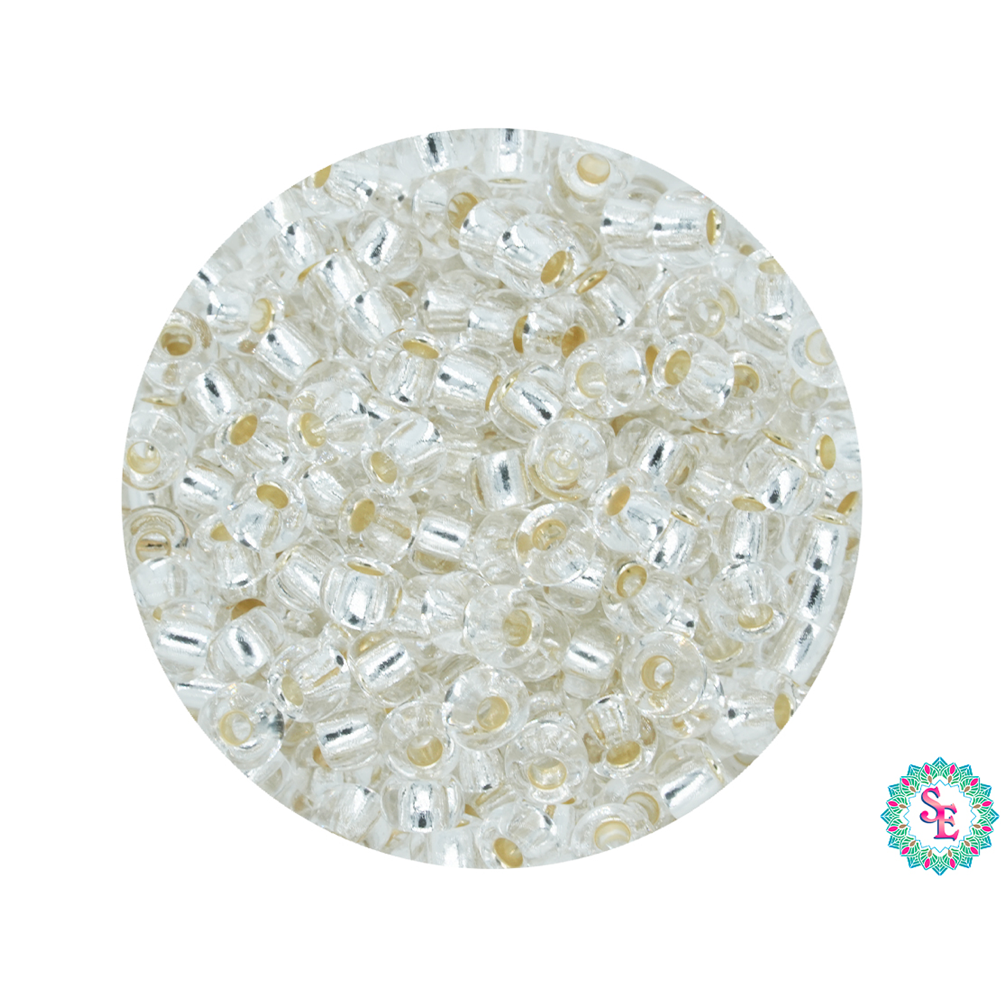 CHAQUIRA CHECA 8/0 (3MM) PLATEADO X 20 GRAMOS  (792 UND APROX) 1