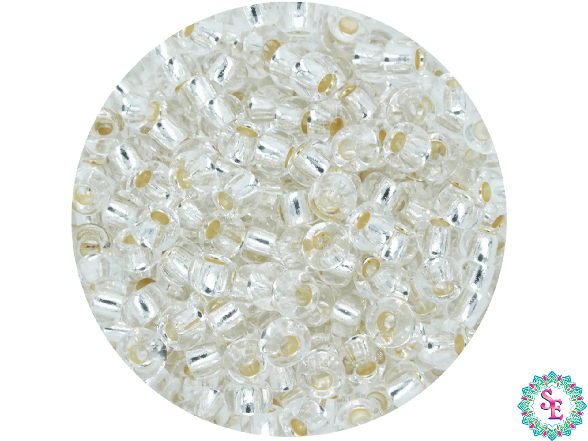 CHAQUIRA CHECA 8/0 (3MM) PLATEADO X 20 GRAMOS  (792 UND APROX) 1