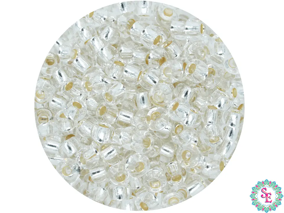 CHAQUIRA CHECA 8/0 (3MM) PLATEADO X 20 GRAMOS  (792 UND APROX) 1