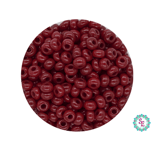 CHAQUIRA CHECA 8/0 (3MM) VINOTINTO X 20 GRAMOS (792 UND APROX)