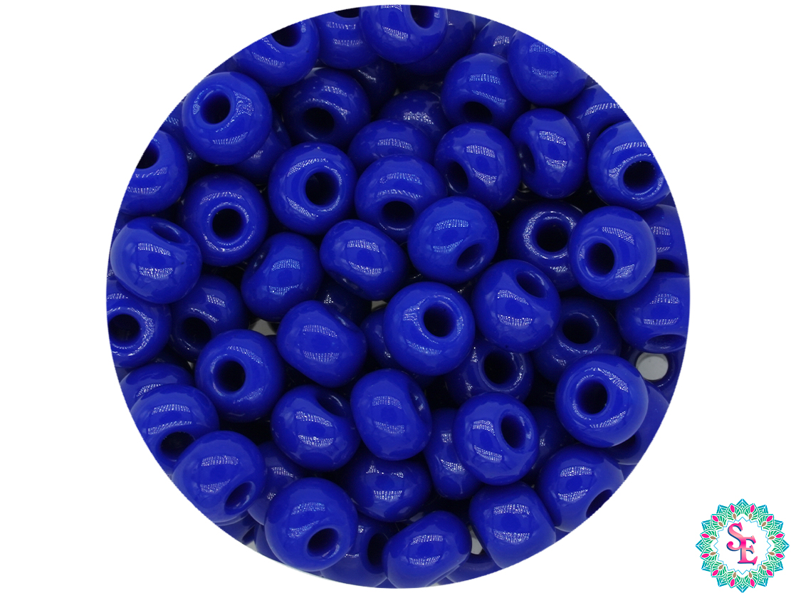 CZECH BEADS 6/0 (4MM) KING BLUE X 20 GRAMS (296 UNIT APPROX)