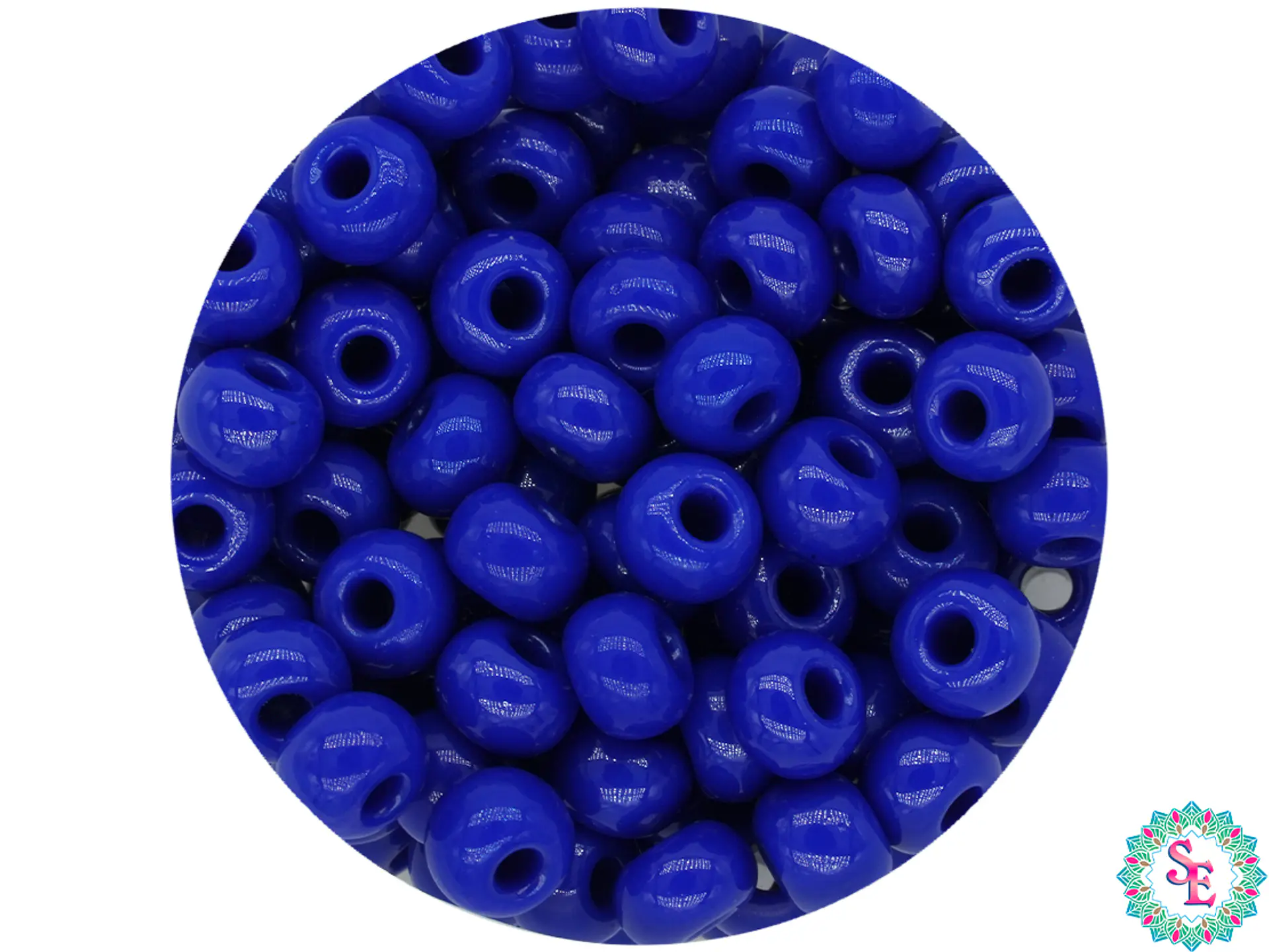 CHAQUIRA CHECA 6/0 (4MM) AZUL REY X 20 GRAMOS (296 UND APROX) 1
