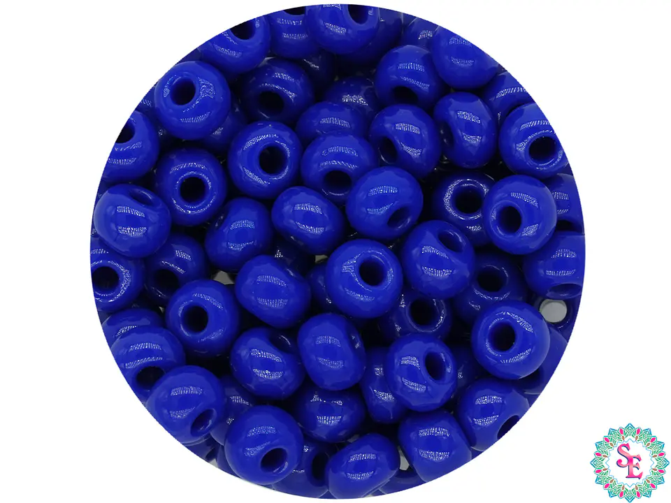 CHAQUIRA CHECA 6/0 (4MM) AZUL REY X 20 GRAMOS (296 UND APROX) 1