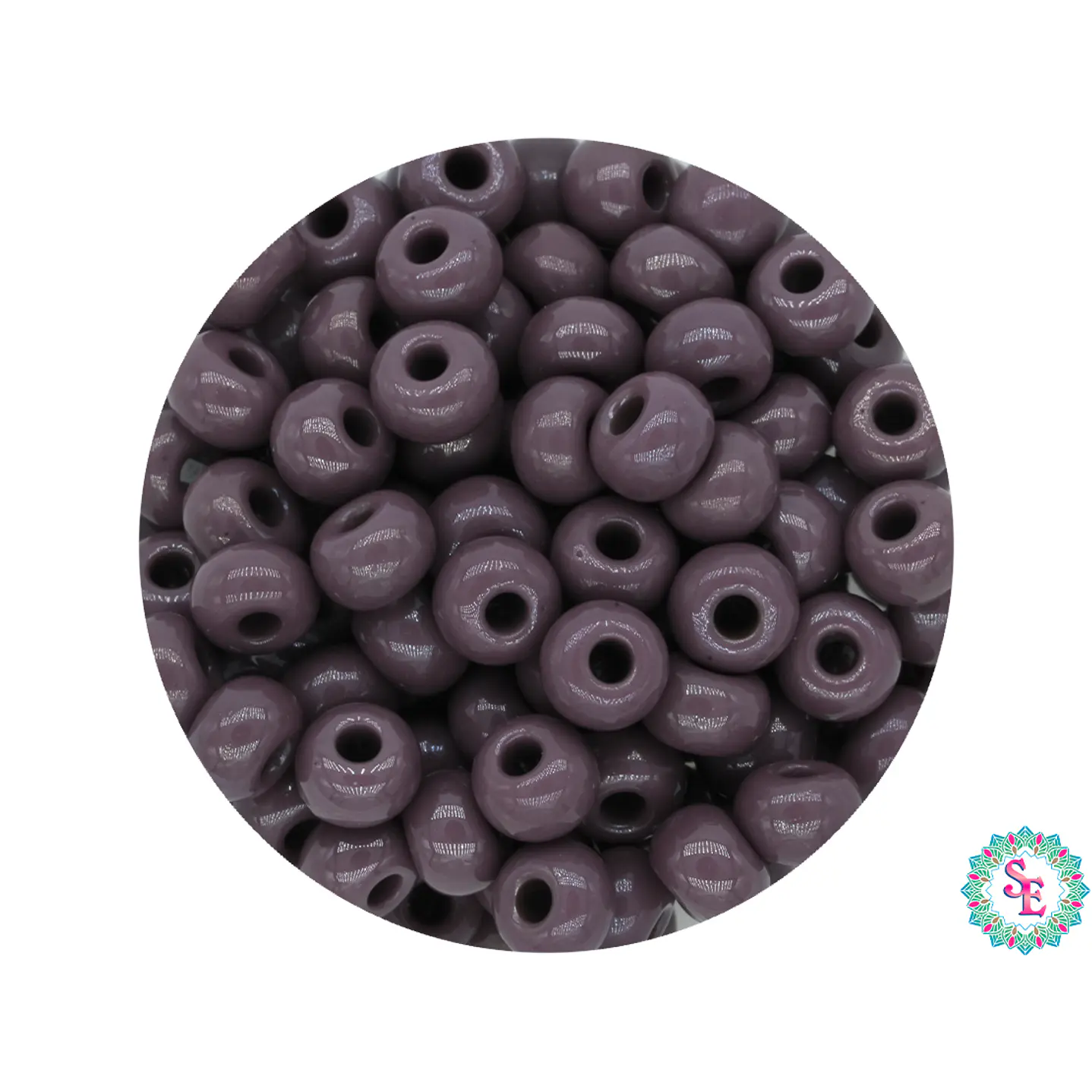 CZECH BEADS 6/0 (4MM) PURPLE X 20 GRAMS (296 UNIT APPROX) 1