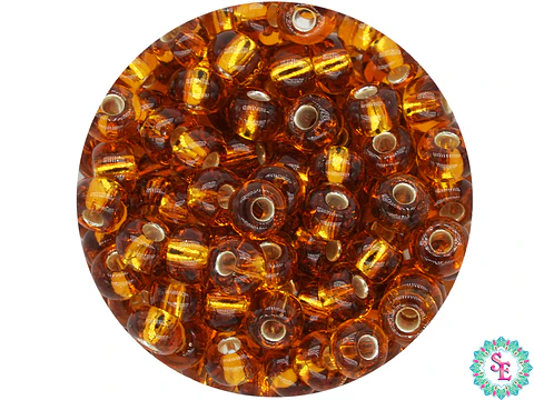 CZECH BEADS 6/0 BRILLIANT OCHER X 20 GRAMS