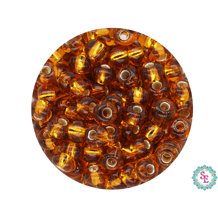 CZECH BEADS 6/0 BRILLIANT OCHER X 20 GRAMS 1