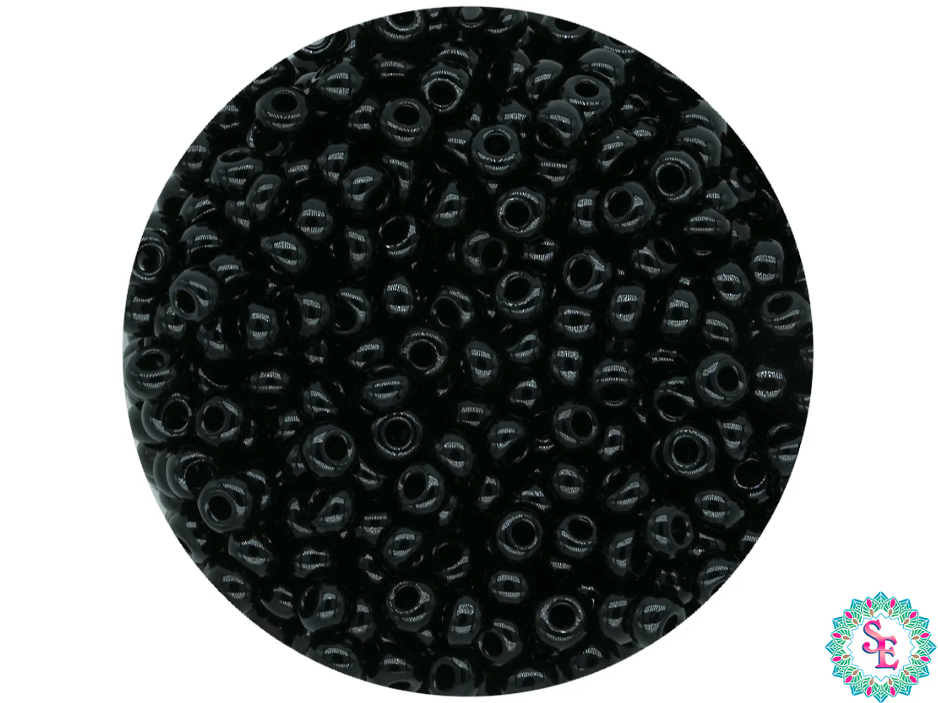 CHAQUIRA CHECA 10/0 (2MM) NEGRA PAQUETE X 20 GRAMOS (2020 UND APROX) 1