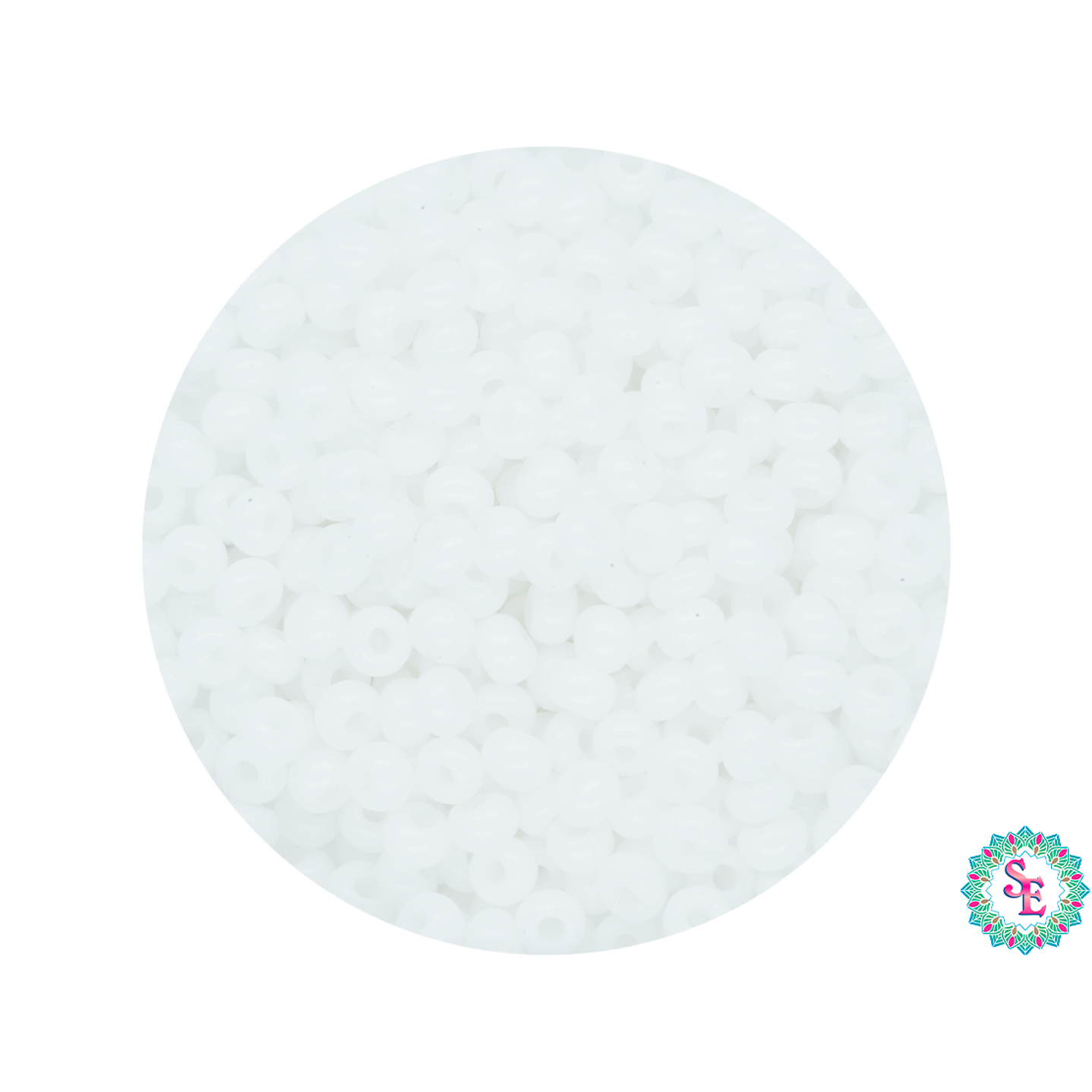 CHAQUIRA CHECA 10/0 (2MM) BLANCO PAQUETE X 20 GRAMOS (2020 UND APROX) 1