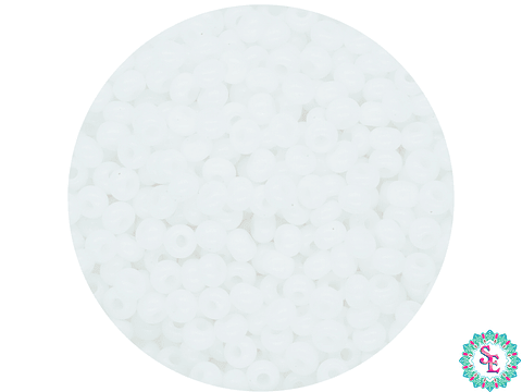 CHAQUIRA CHECA 10/0 (2MM) BLANCO PAQUETE X 20 GRAMOS (2020 UND APROX)