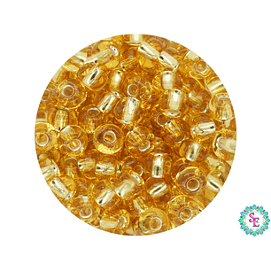 CHAQUIRA CHECA 6/0 (4MM) DORADO X 20 GRAMOS (296 UND APROX)