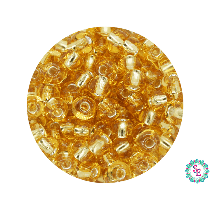 CHAQUIRA CHECA 6/0 (4MM) DORADO X 20 GRAMOS (296 UND APROX) 1