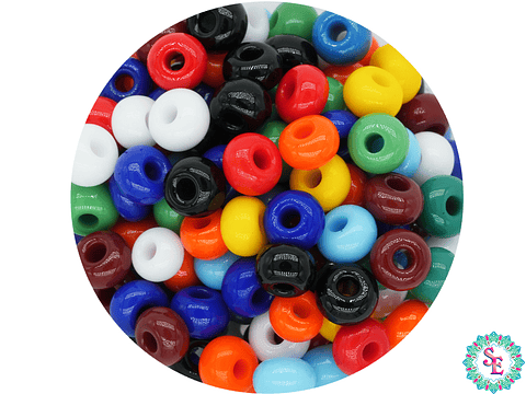 CHAQUIRA CHECA 6/0 (4MM) MIX X 20 GRAMOS (296 UND APROX)