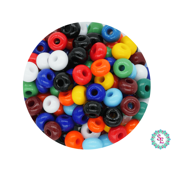 CHAQUIRA CHECA 6/0 (4MM) MIX X 20 GRAMOS (296 UND APROX) 1