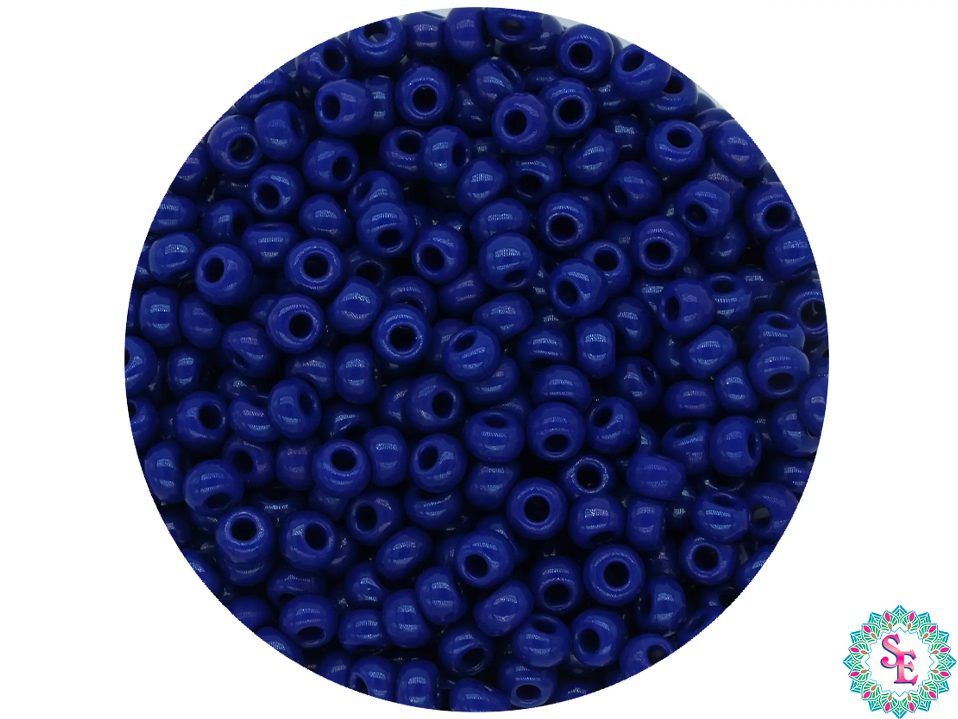 CHAQUIRA CHECA 10/0 (2MM) AZUL OSCURO PAQUETE X 20 GRAMOS (2020 UND APROX) 1