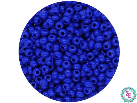 CHAQUIRA CHECA 10/0 (2MM) AZUL REY X 20 GRAMOS (2020 UND APROX)